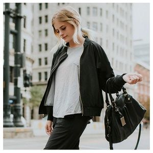 Women’s Bomber Jacket Black New